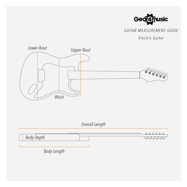 Hartwood Semi-Hollow Electric Guitar Hard Case
