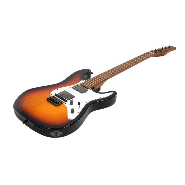 Jamstik Standard MIDI Guitar and Padded Case, Sunburst - Angled