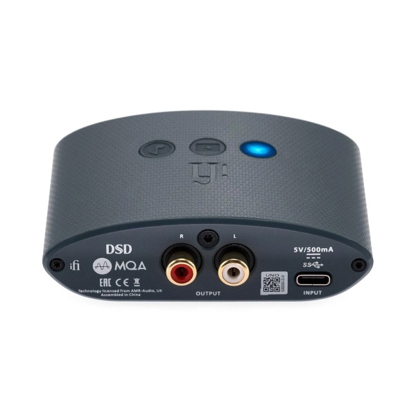 iFi UNO DAC Transportable and Desktop USB DAC Headphone Amp - rear 