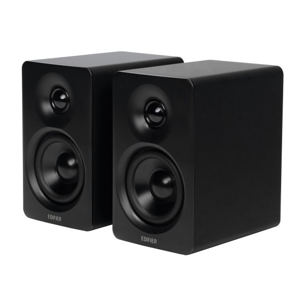 Edifier M60 2.0 Compact Desktop Hi-Res Bluetooth Speaker System With Stands, Black - main left 