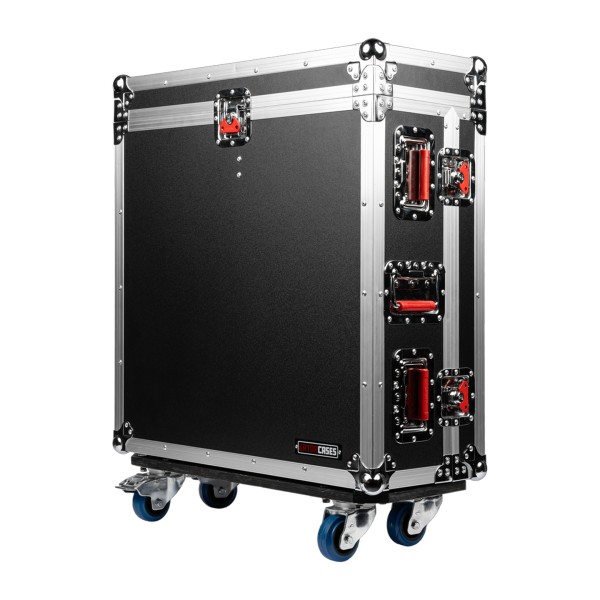Gator GTOUR-X32CMPCT ATA-Style Flight Case for Behringer X32 Compact Mixer with Caster with Doghouse