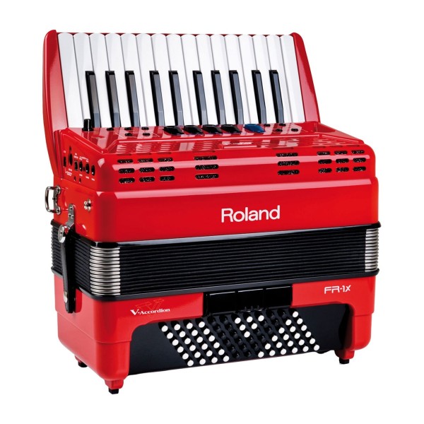 Roland FR-1X Piano-Type V-Accordion, Red with Bag