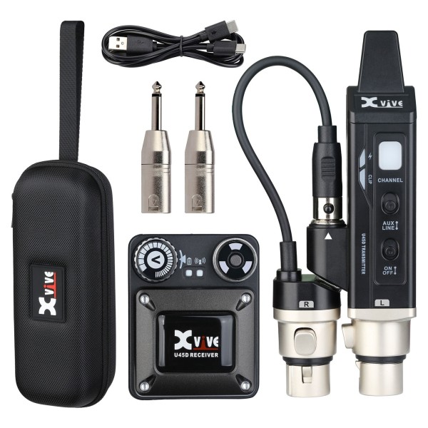 Xvive U45D 5.8GHz Stereo In-Ear Monitor Wireless System at Gear4music