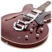 Hartwood Revival Vibrato Semi Acoustic Guitar, Cherry Red