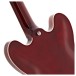 Hartwood Revival Vibrato Semi Acoustic Guitar, Cherry Red