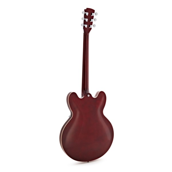 Hartwood Revival Vibrato Semi Acoustic Guitar, Cherry Red