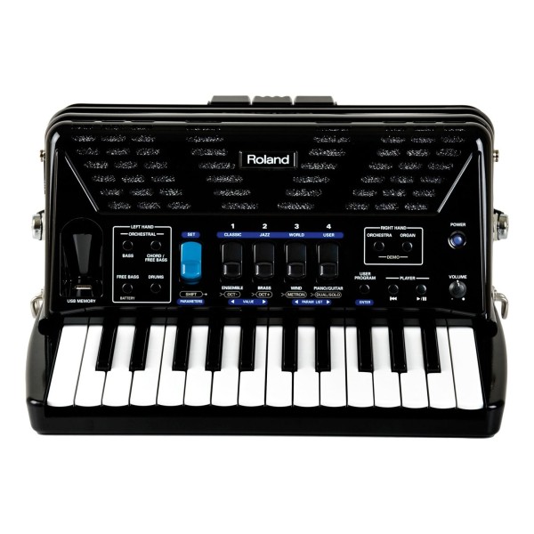 Roland FR-1X Piano-Type V-Accordion, Black with Bag 4