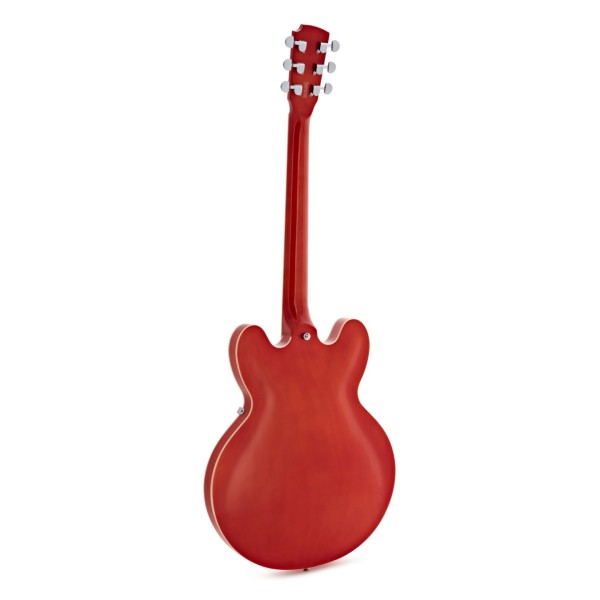 Hartwood Revival Vibrato Semi Acoustic Guitar & Hard Case, Burnt Orange