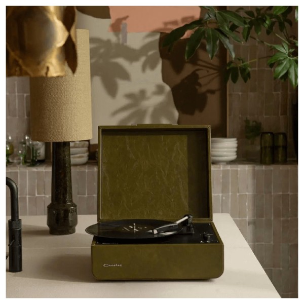 Crosley Mercury Turntable, Forest Green - Lifestyle