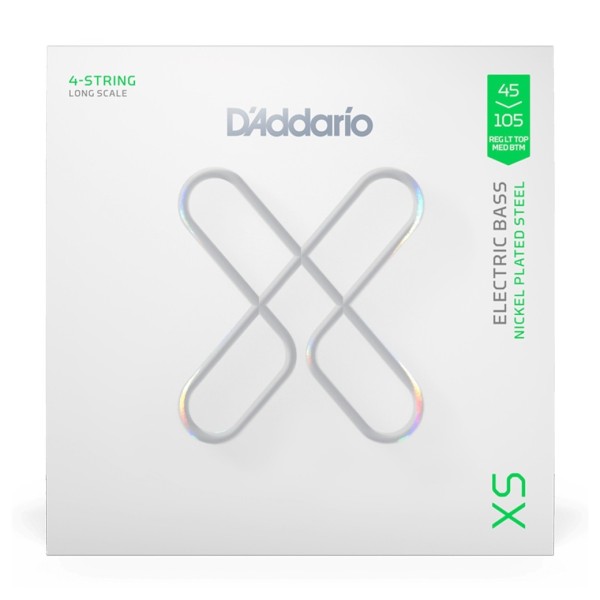 D’Addario XS Nickel Plated Steel Bass Strings Long Scale, 45–105