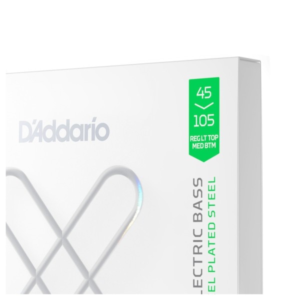 D’Addario XS Nickel Plated Steel Bass Strings Long Scale, 45–105