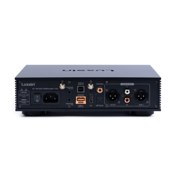Luxsin X8 Headphone Amplifier  -rear 
