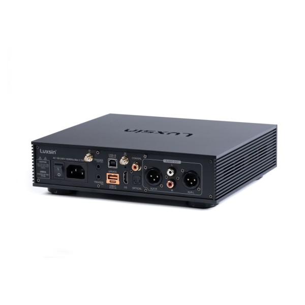 Luxsin X8 Headphone Amplifier rear left angle 