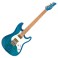 Jamstik Deluxe MIDI Guitar and Hard Shell Case, Ocean Burst with White Pick Guard - Main