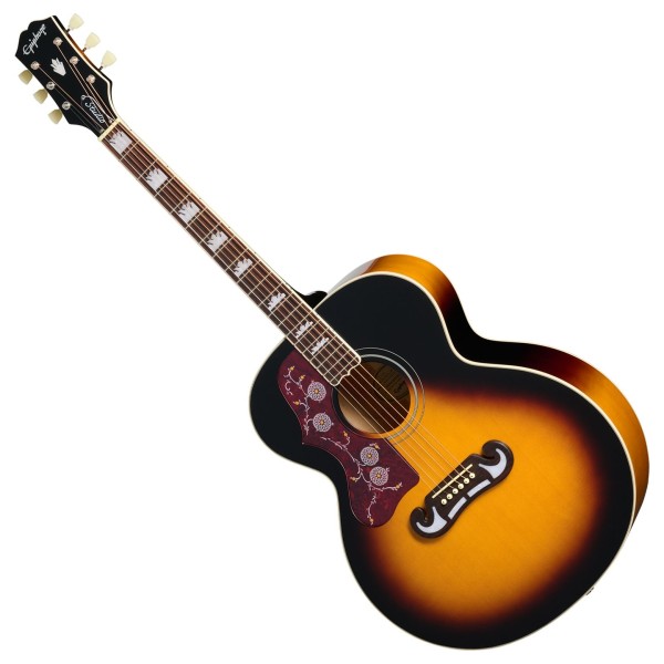 Epiphone J-200 Studio Left Handed, Vintage Sunburst