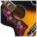 Epiphone J-200 Studio Left Handed, Vintage Sunburst - soundhole