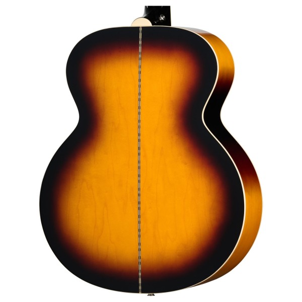 Epiphone J-200 Studio Left Handed, Vintage Sunburst - back of body