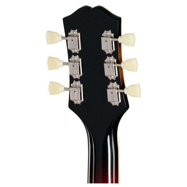 Epiphone J-200 Studio Left Handed, Vintage Sunburst - back of headstock