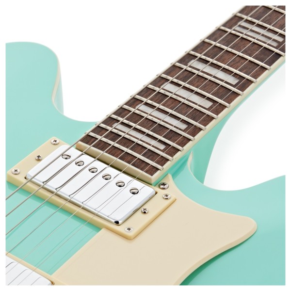 Hartwood Revival Vibrato Semi Acoustic Guitar & Hard Case, Jade Green