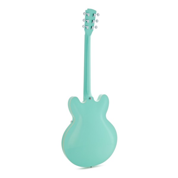 Hartwood Revival Vibrato Semi Acoustic Guitar & Hard Case, Jade Green