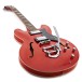 Hartwood Revival Vibrato Semi Acoustic Guitar & Hard Case, Burnt Orange