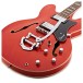 Hartwood Revival Vibrato Semi Acoustic Guitar & Hard Case, Burnt Orange