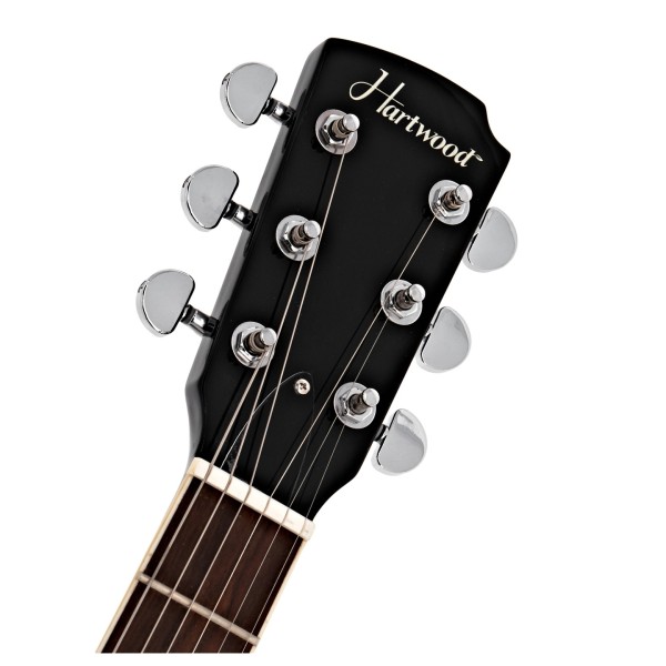 Hartwood Revival Semi Acoustic Guitar, Jet Black