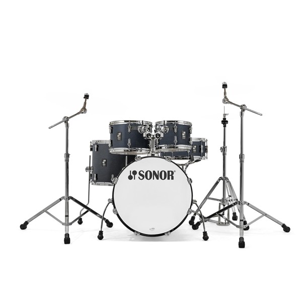 Sonor AQ1 20'' 5pc Drum Kit w/Hardware Limited Edition, Satin Black