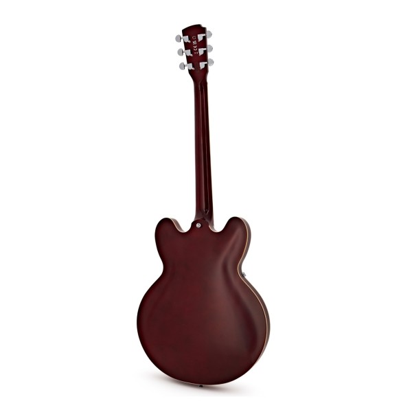 Hartwood Revival Vibrato Semi Acoustic Guitar, Cherry Red