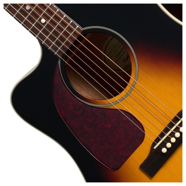 Epiphone J-45 Studio EC Left Handed, Vintage Sunburst - soundhole