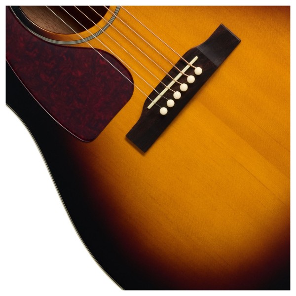 Epiphone J-45 Studio EC Left Handed, Vintage Sunburst - bridge