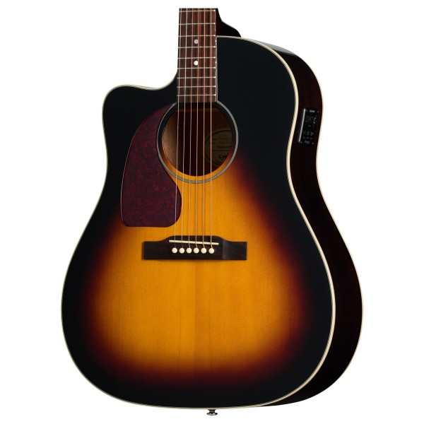 Epiphone J-45 Studio EC Left Handed, Vintage Sunburst - body