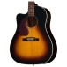 Epiphone J-45 Studio EC Left Handed, Vintage Sunburst - body