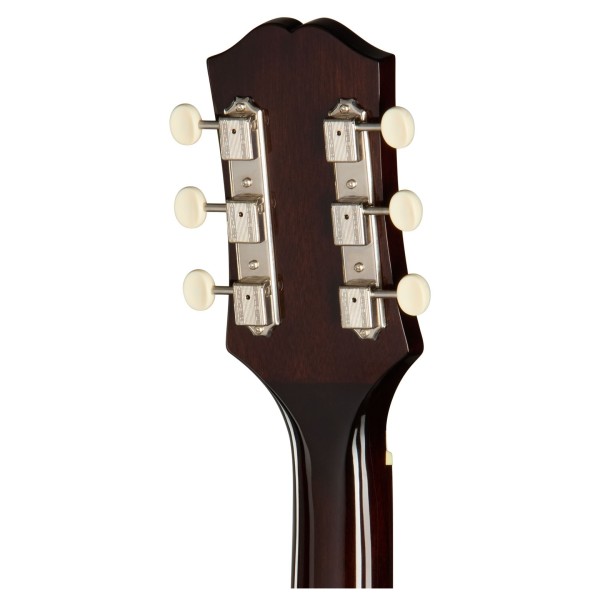 Epiphone J-45 Studio Left Handed, Vintage Sunburst - back of headstock