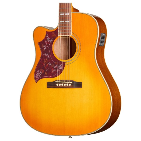 Epiphone Hummingbird Studio EC Left Handed, Heritage Cherry Sunburst - body