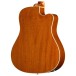 Epiphone Hummingbird Studio EC Left Handed, Heritage Cherry Sunburst - back of body