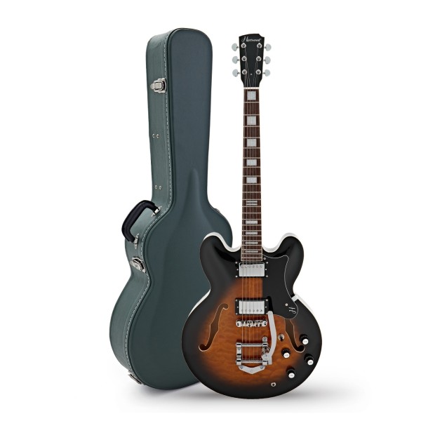 Hartwood Revival Legend TR Semi Acoustic Guitar & Hard Case