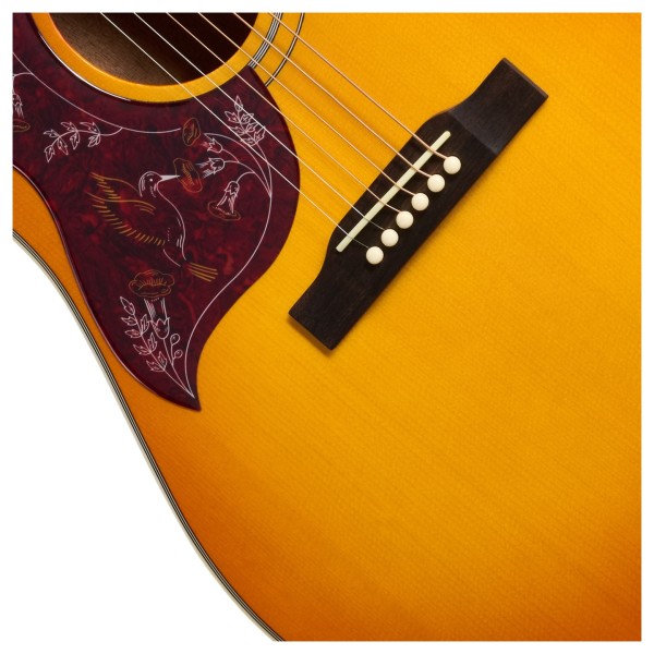 Epiphone Hummingbird Studio Left Handed, Heritage Cherry Sunburst - bridge