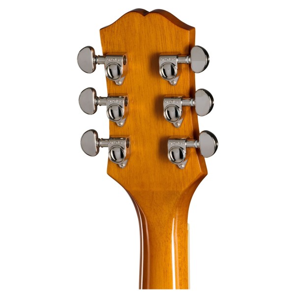 Epiphone Hummingbird Studio Left Handed, Heritage Cherry Sunburst - back of headstock