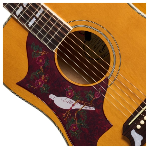 Epiphone Dove Studio Left Handed, Natural - soundhole