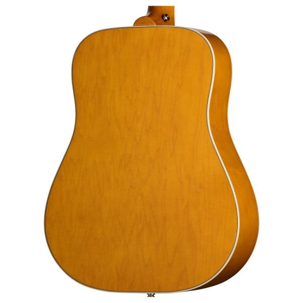 Epiphone Dove Studio Left Handed, Natural - back of body