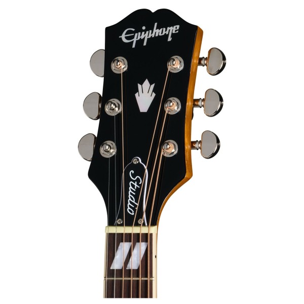 Epiphone Dove Studio Left Handed, Natural - headstock