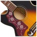 Epiphone J-200 Studio EC Left Handed, Vintage Sunburst - soundhole