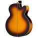 Epiphone J-200 Studio EC Left Handed, Vintage Sunburst - back of body