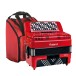 Roland FR-1XB Compact Button Type V-Accordion with Speakers, Red with Bag