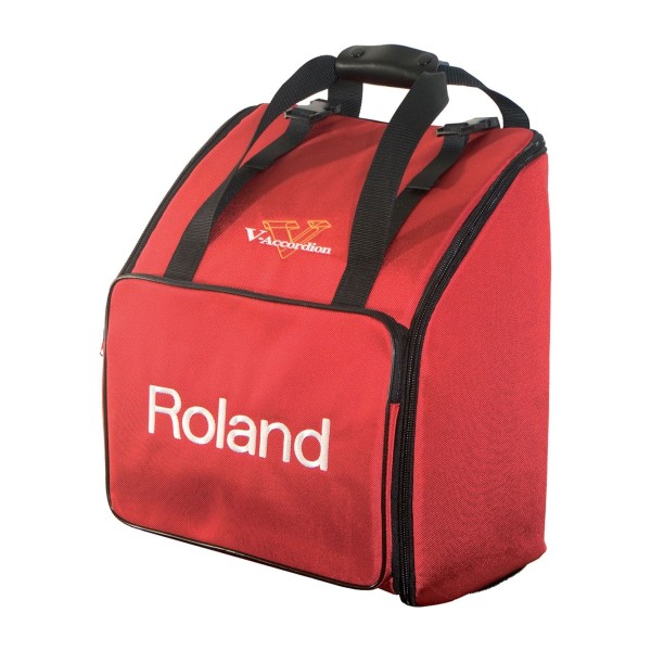 Roland FR-1XB Compact Button Type V-Accordion with Speakers, Red with Bag 8