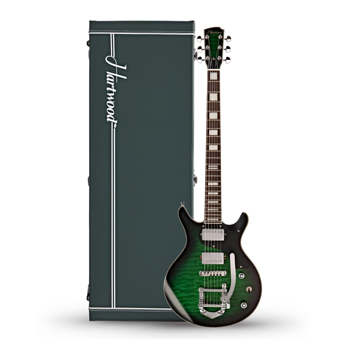 Click to view product details and reviews for Hartwood Fifty6 Vibrato Electric Guitar Hard Case Pickle.