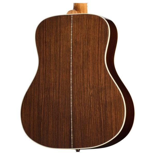 Gibson Songwriter Recording Artist, Rosewood Burst - back of body
