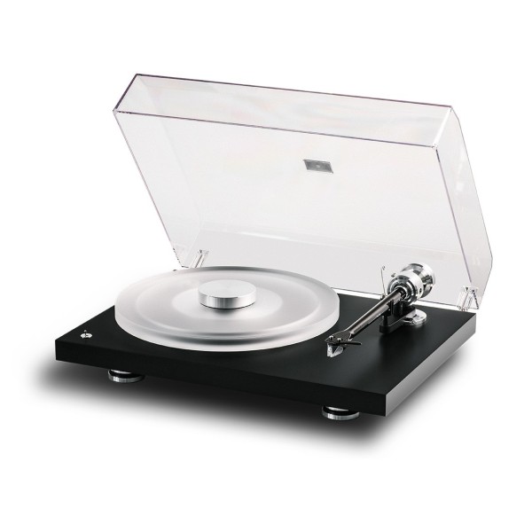 Pro Ject Debut Reference 10 Turntable, Black Satin angle 