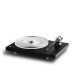 Pro Ject Debut Reference 10 Turntable, Black Satin angle no lid 